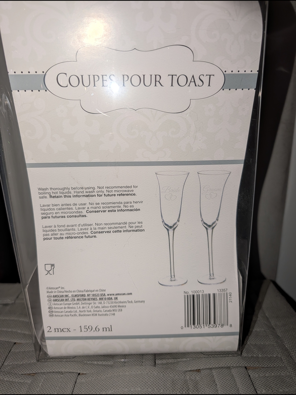 Bride & Groom Champagne Flutes - Picture 3 of 6